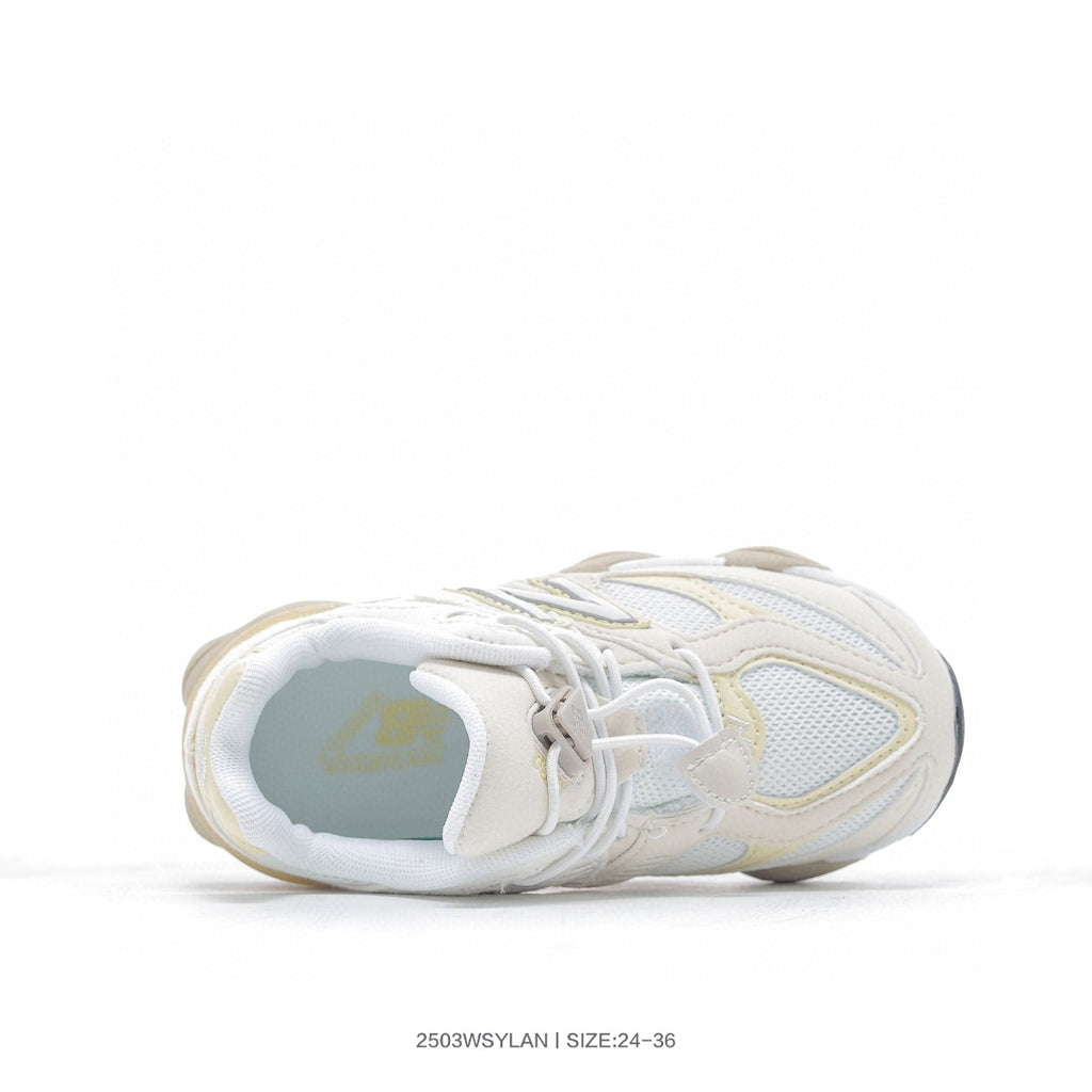 New Balance 9060 series retro versatile dad style elephant" white"