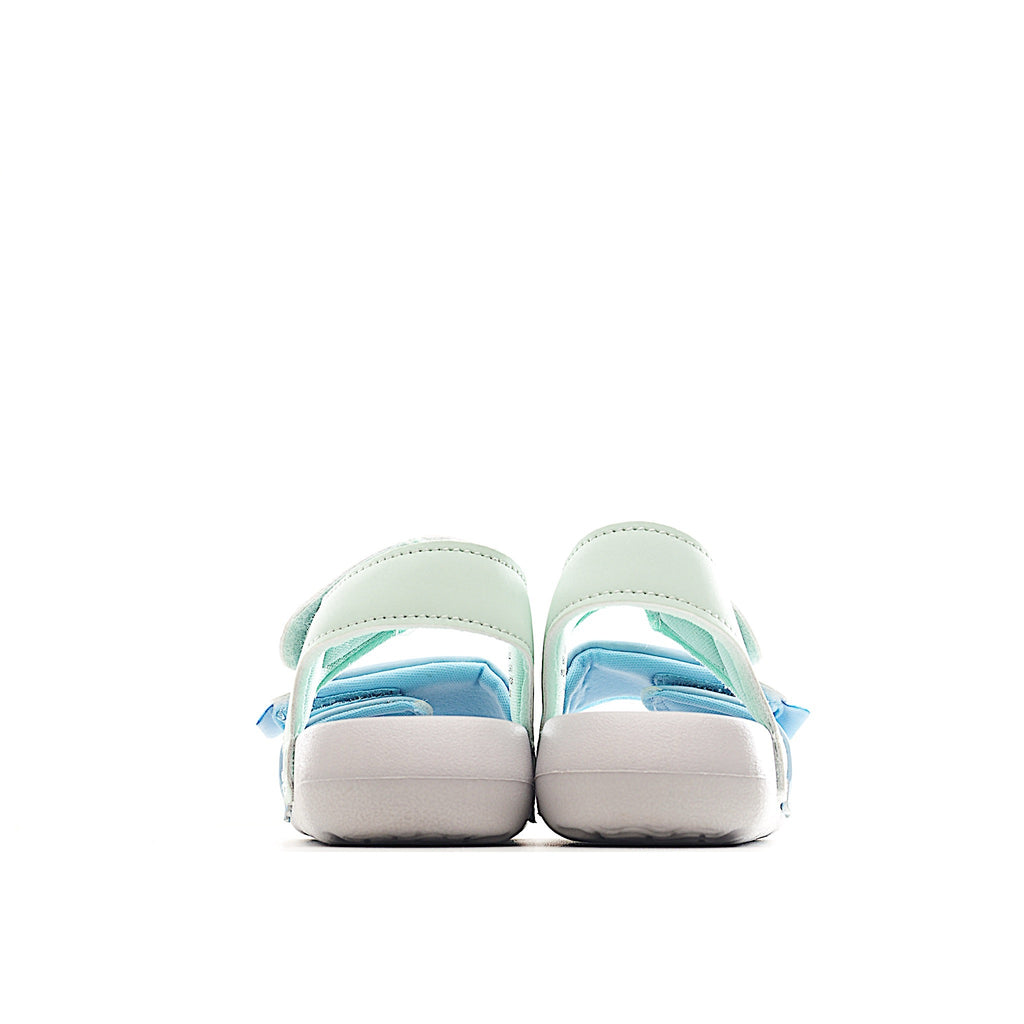 Velcro children's shoes" "light mint green and light blue"