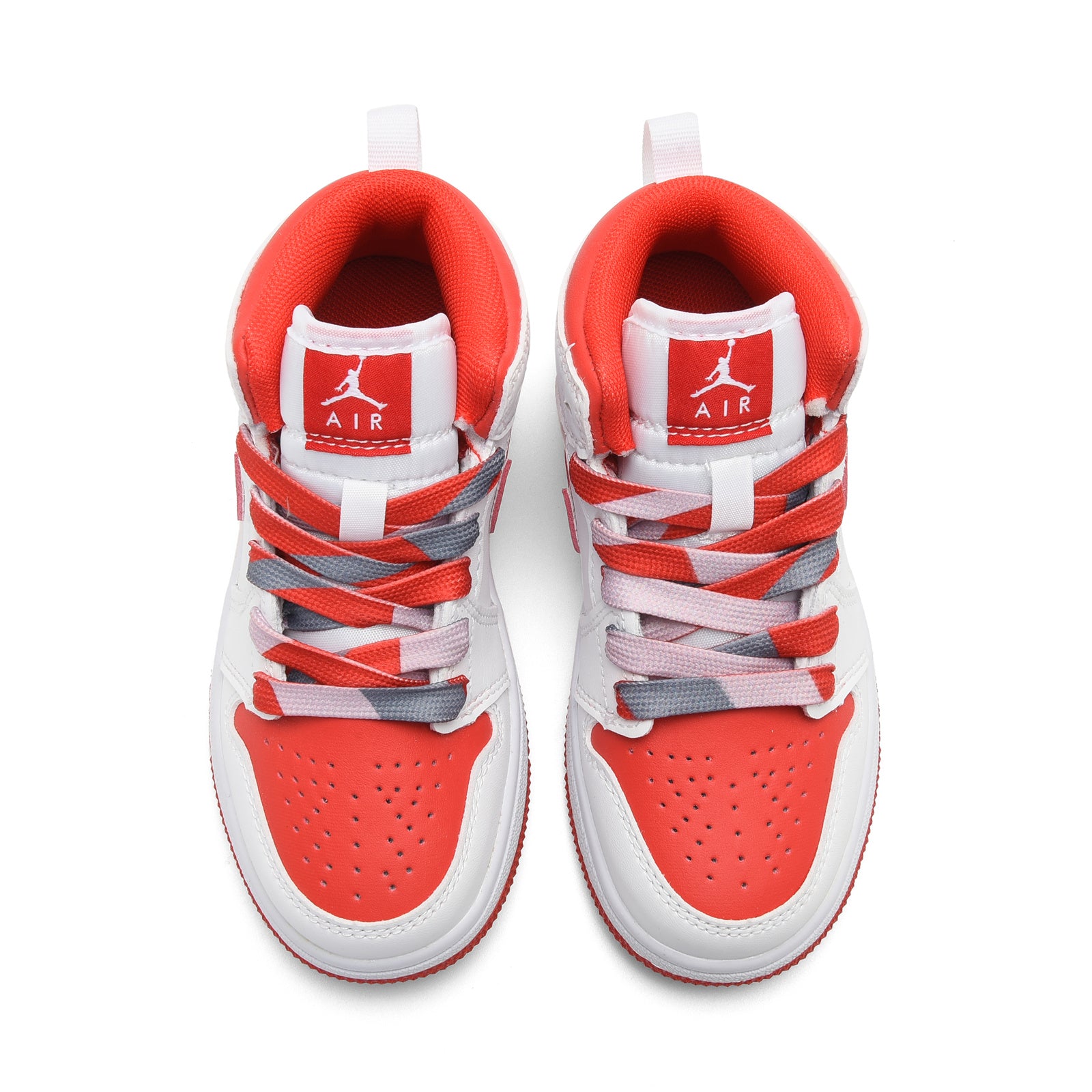 AJ-112" white, red"