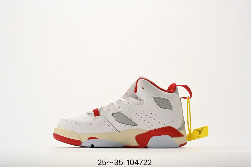Jordan Fltclb91 series basketball shoes" white, red, cream"