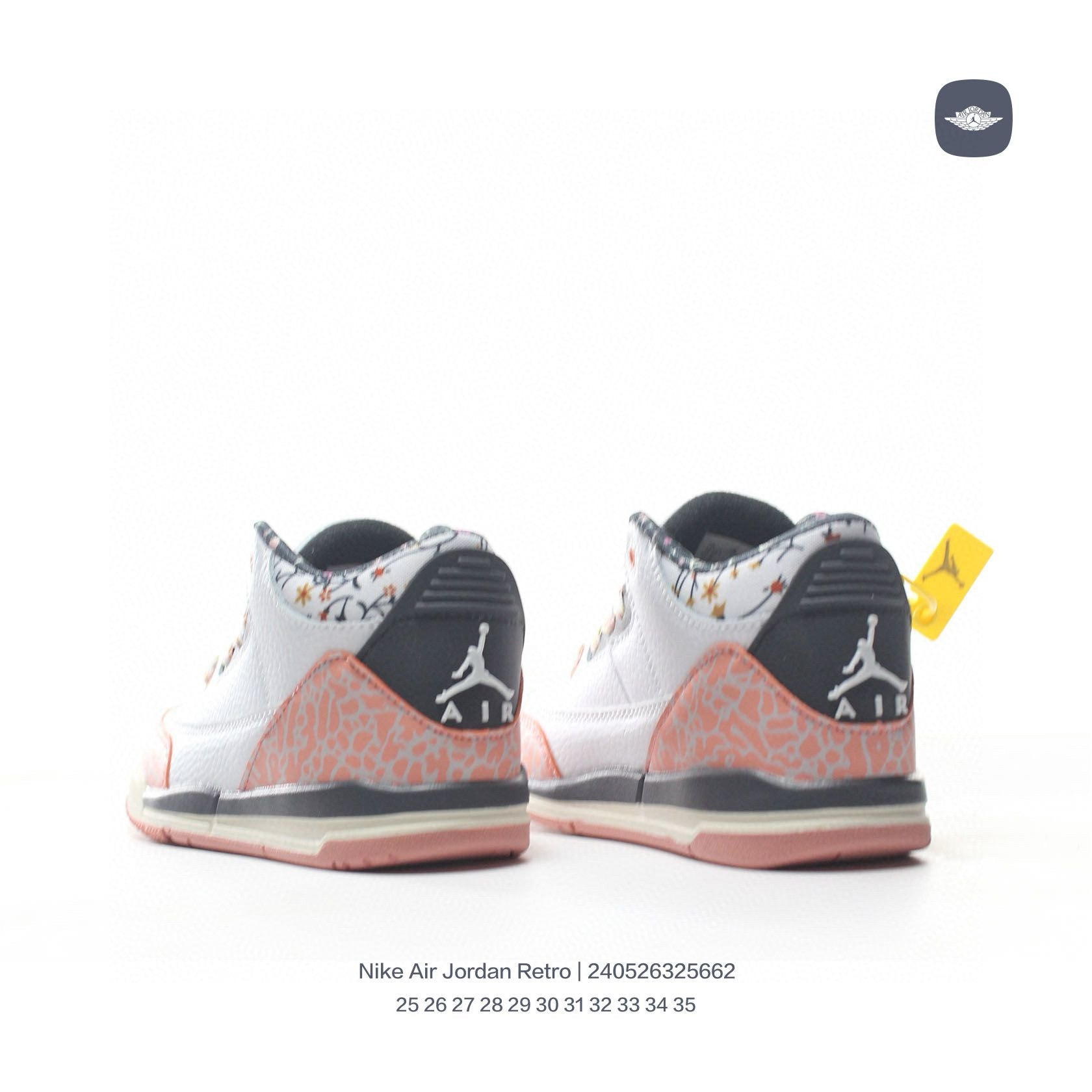 Joe 3"white, pink cream"