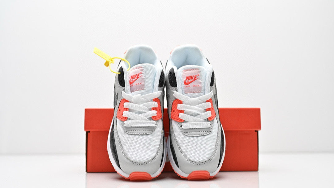 Cushion Children's Shoes " White, & orange"