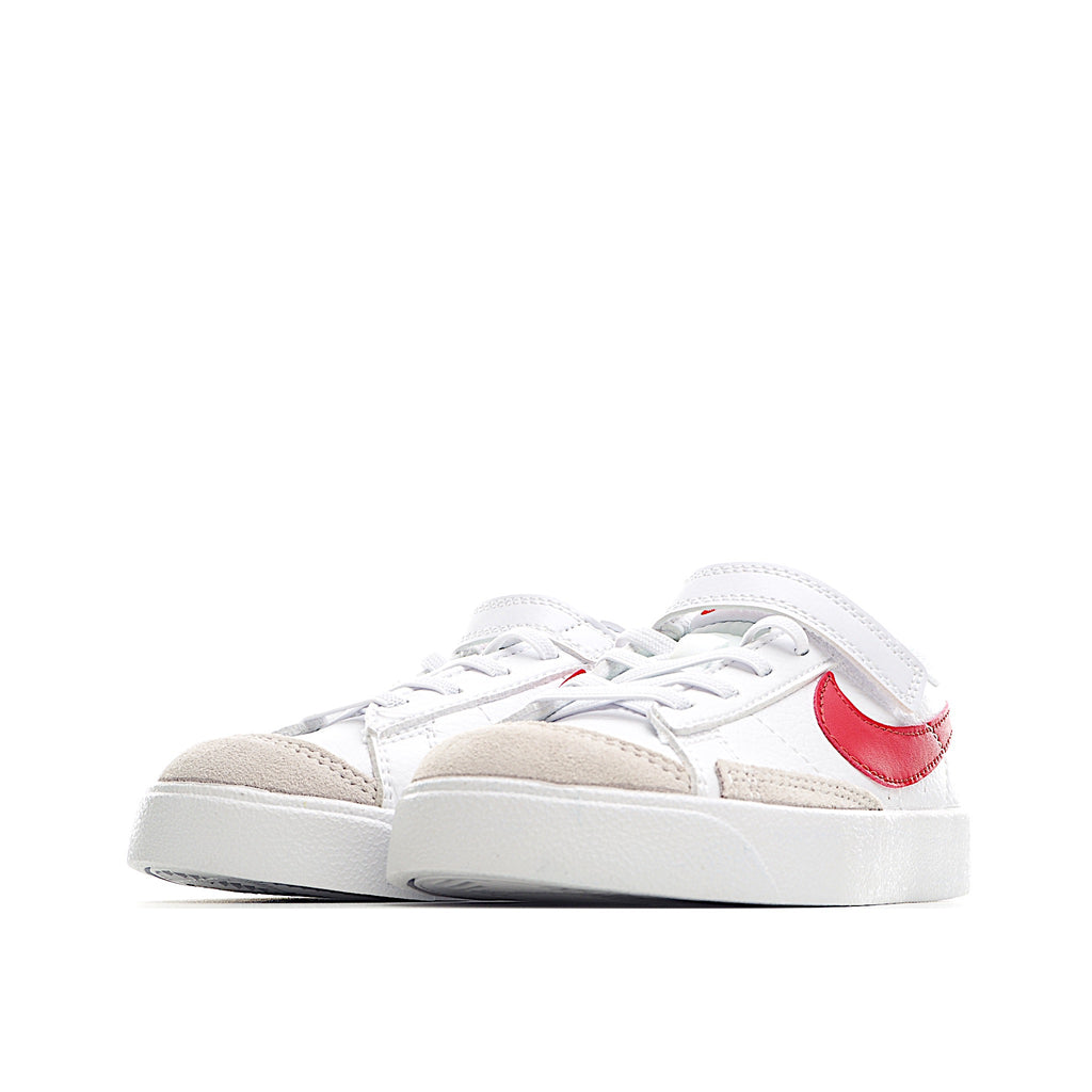 Trail Blazers Velcro Low-Top Kids Sneakers" white, red"