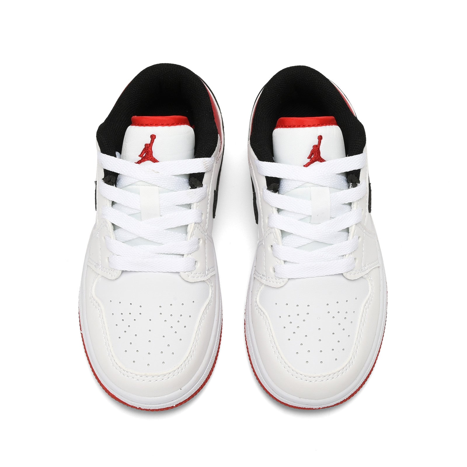 Qiaoyi low-top shoelaces" white, red"