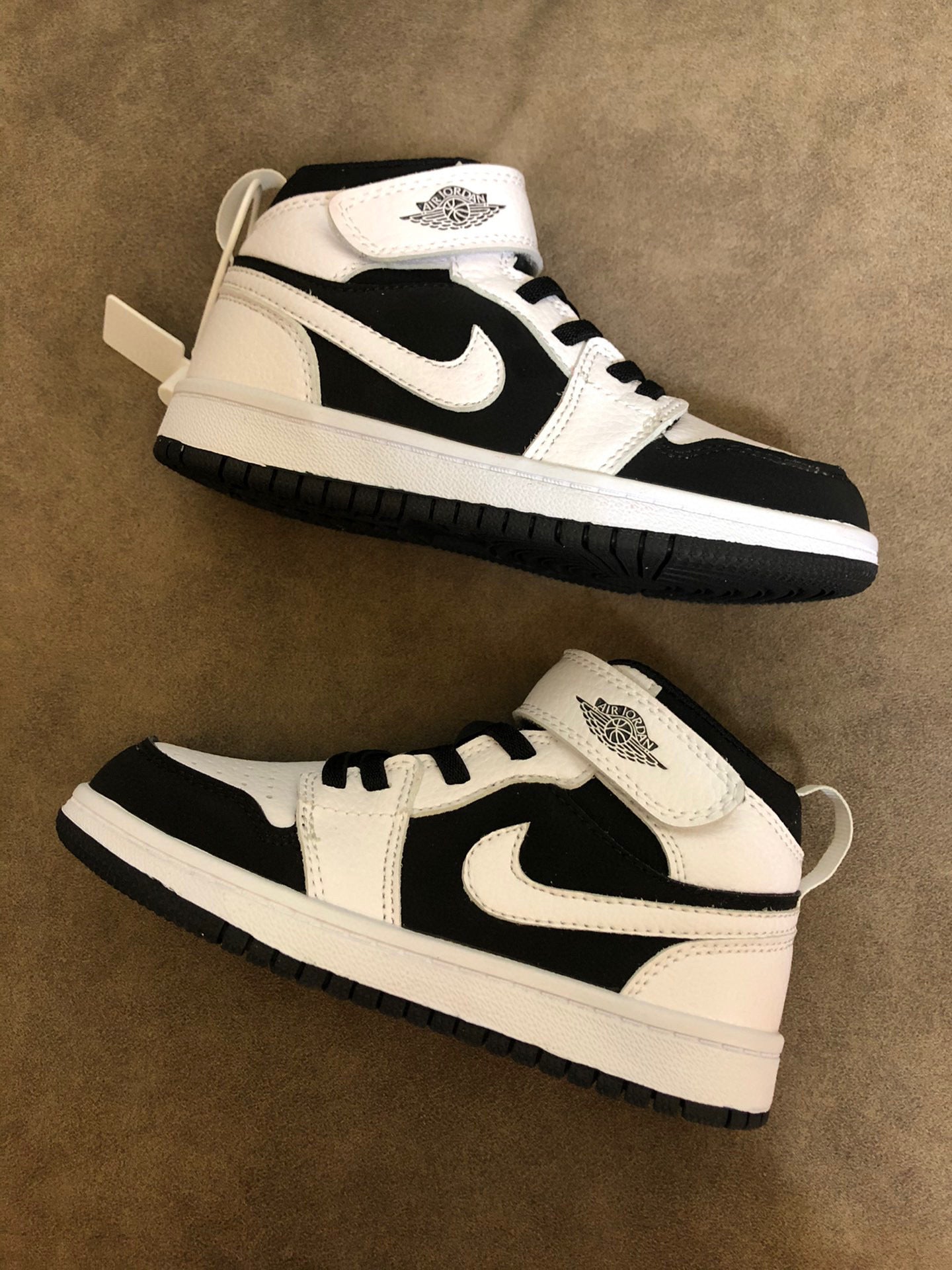 Joe's high-top Velcro children's shoes" white, black"