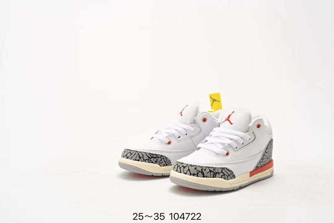 Joe 3" white, cream, red"