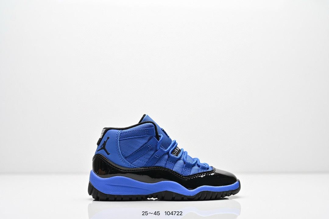Joe 11 high-top high-quality children's shoes" basketball" blue"