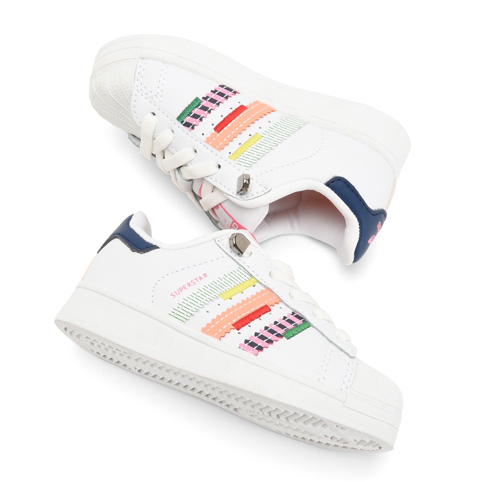 Adidas shell toe lace-up sneakers " white"