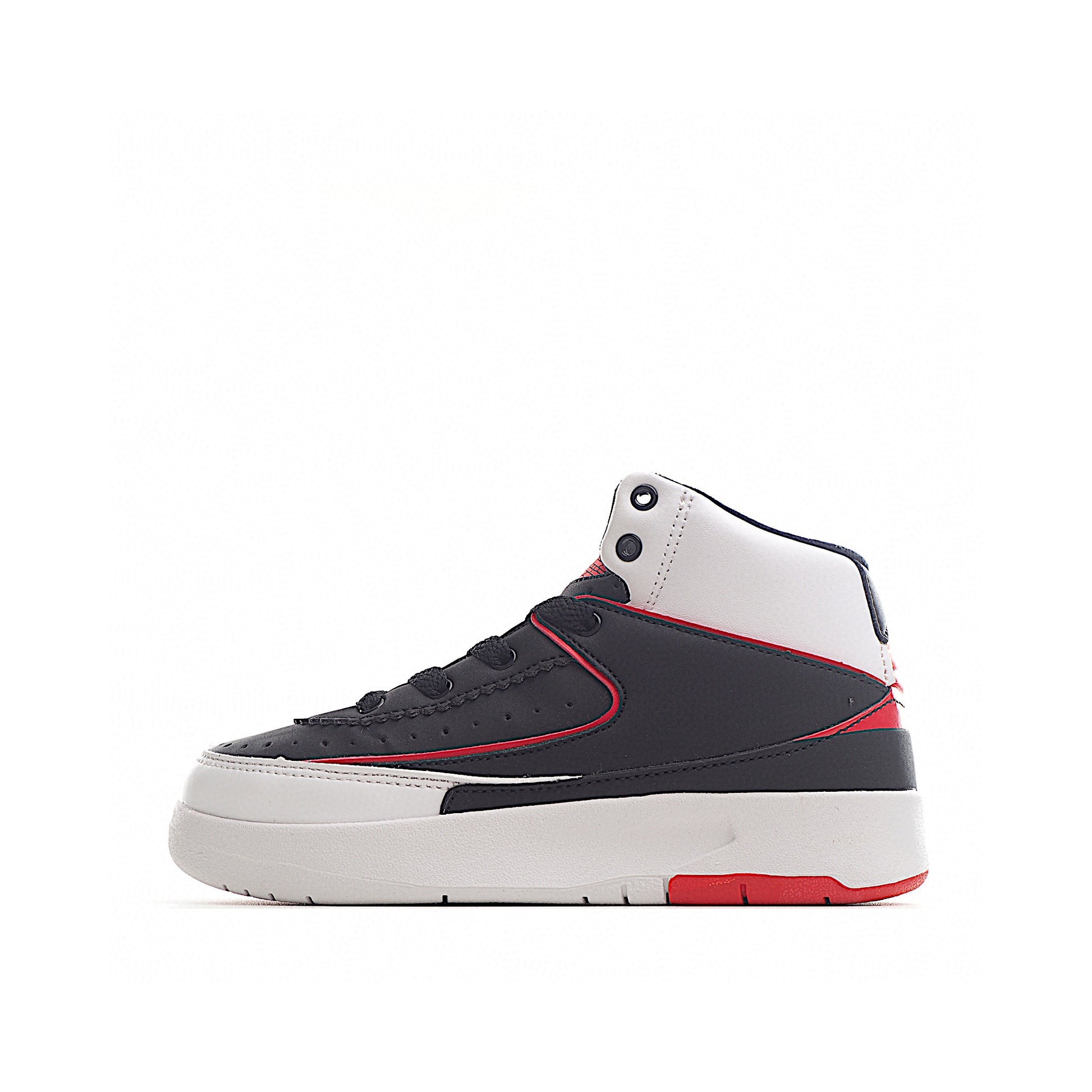 Jordan 2 retro running shoes for kids " white, black"