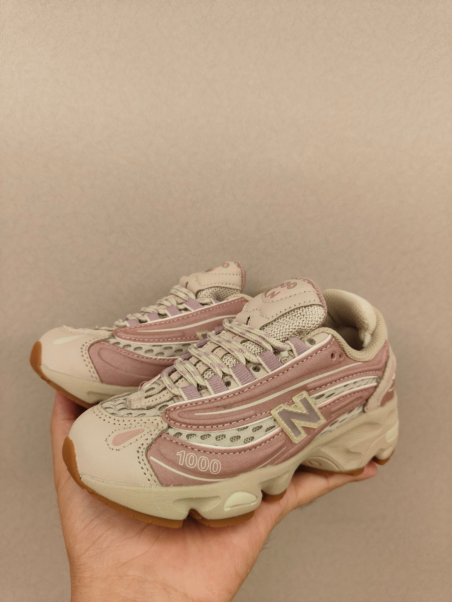 NB1000 lace-up children's shoes" pink"