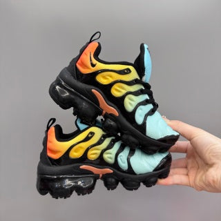 Nike AIR MAX plus full-length air cushion" light blue, yellow,& orange"
