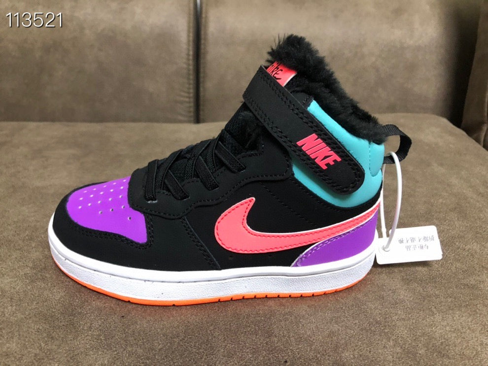 NIKE COURT Borough Mid2 JUN Air Force Workwear" black, blue, purple"
