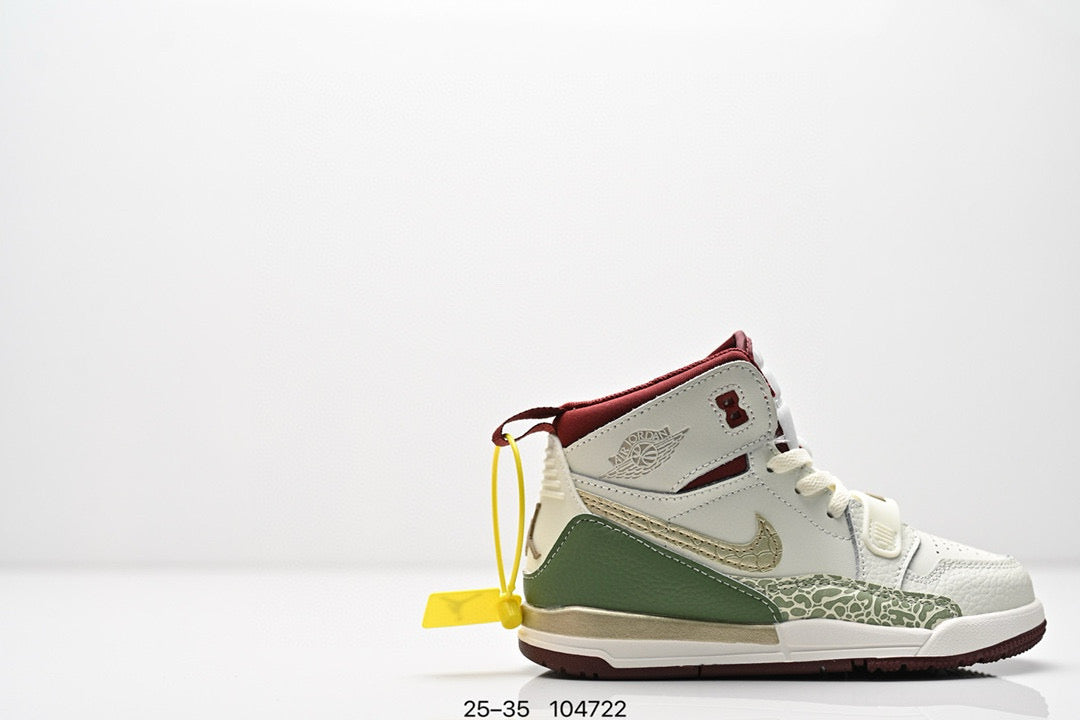 Jordan 312 children's shoes"  light cream, & olive green"