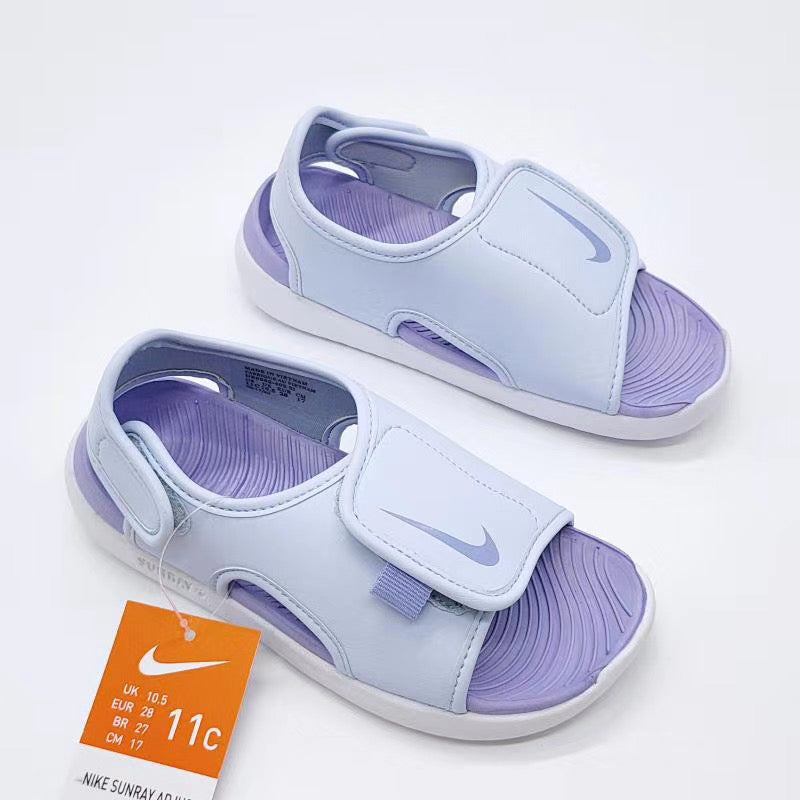 Nike fifth generation large breasted children's sandals "light purple "