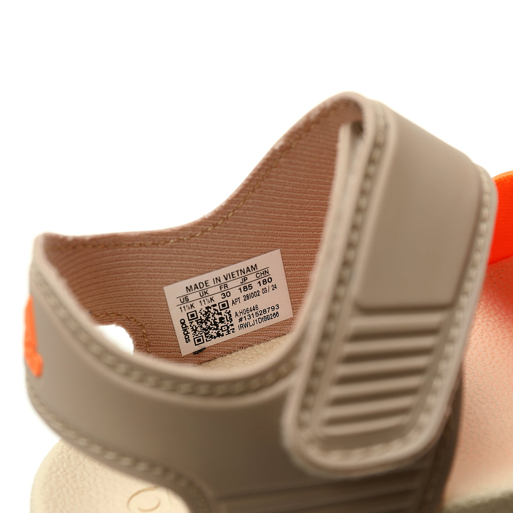 Adidas new open toe "beige, cream, orange"