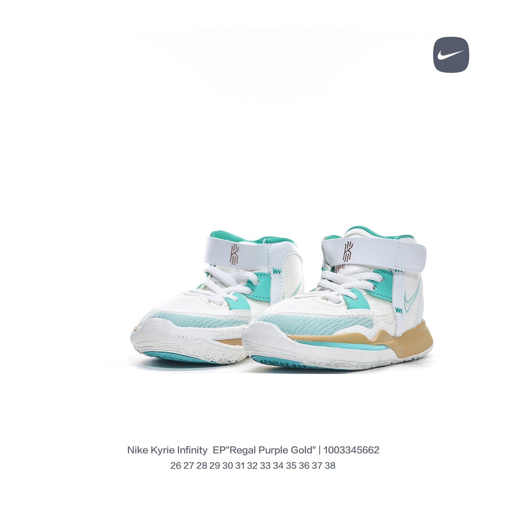 Nike Irving 8 basketball shoes" white, Turquoise"