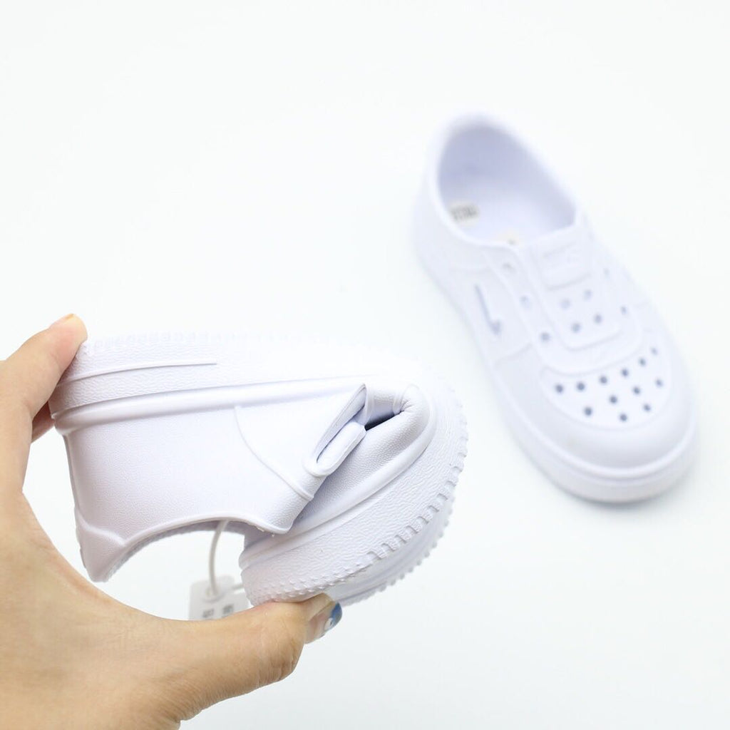 Nike Air Force Hole Shoes Beach Sandals" white"