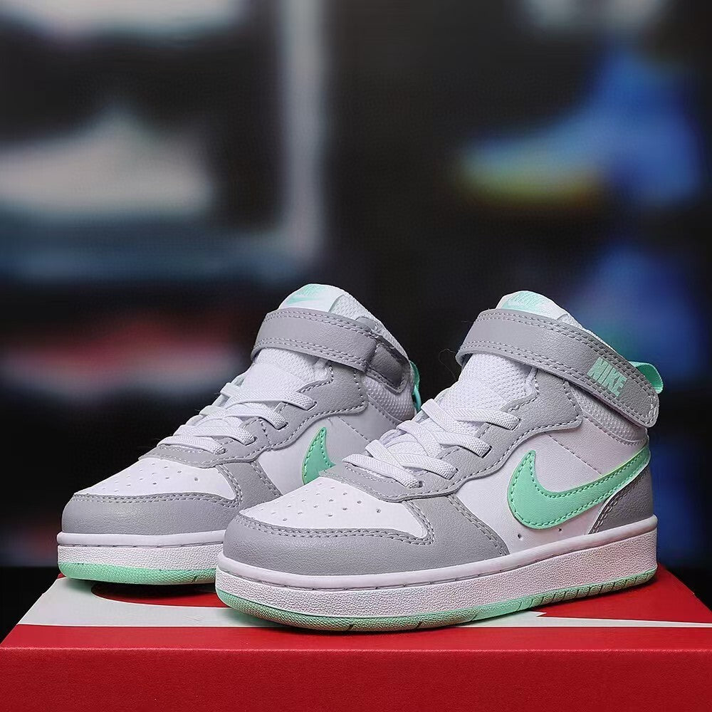 Air Force workwear mid-cut Velcro" white, gray"