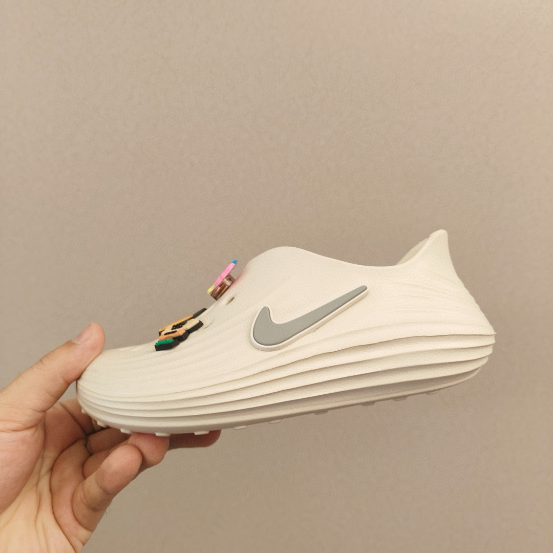 Nike hole beach sandals parent-child style" light beige"