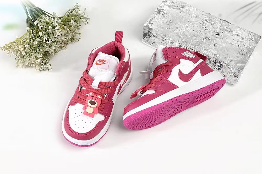 Joe 1AJ1 slip-on shoes for children" white, fuchsia"