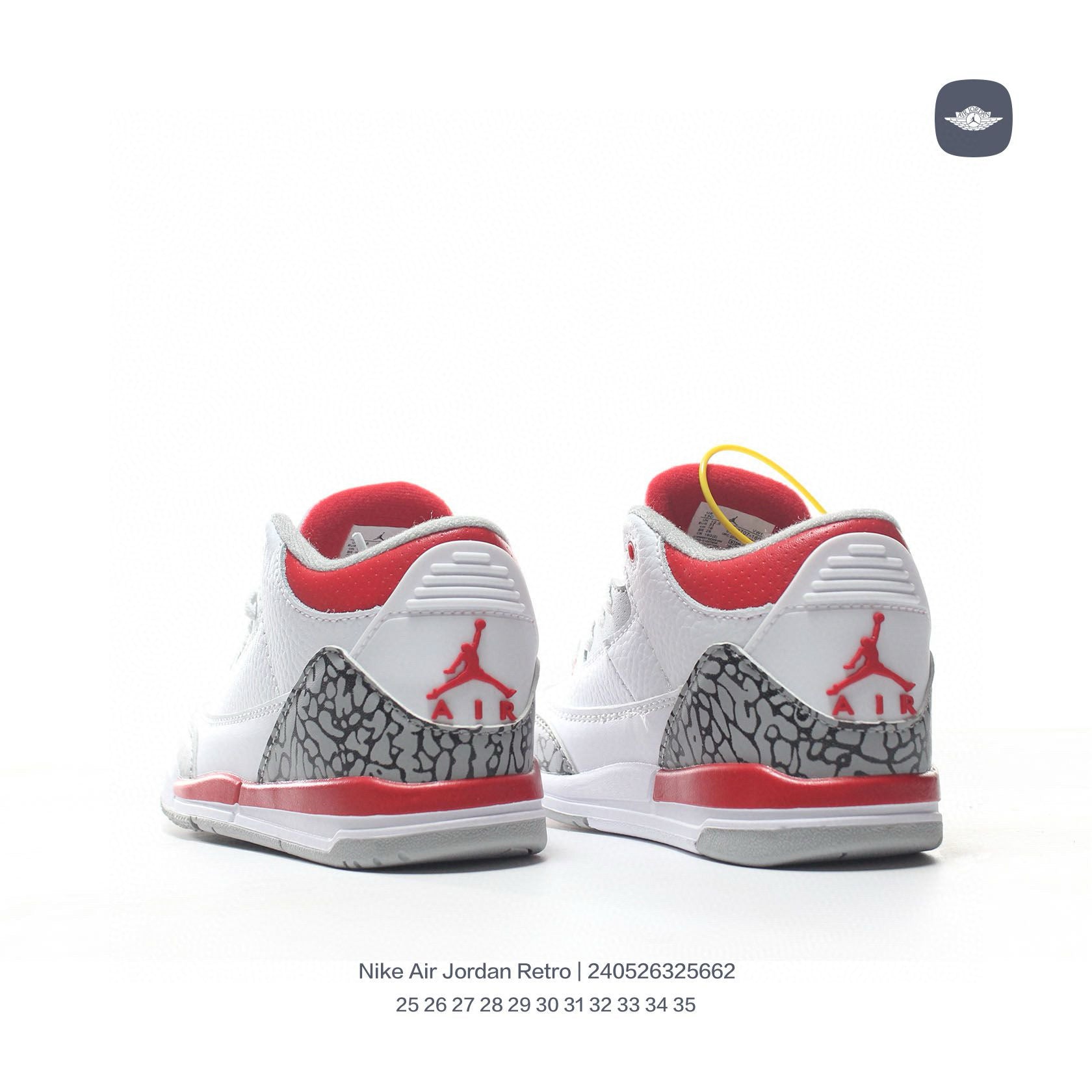 Joe 3" white, red"