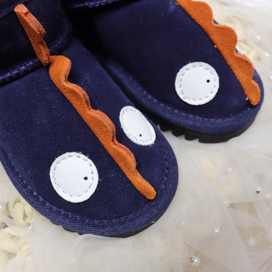 Ugg Velcro Dinosaur Children's Snow Boots" navy"