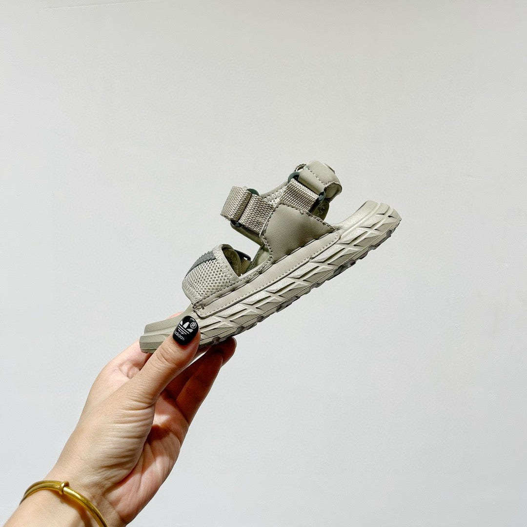 Adidas Velcro children's beach sandals"  light, muted green"