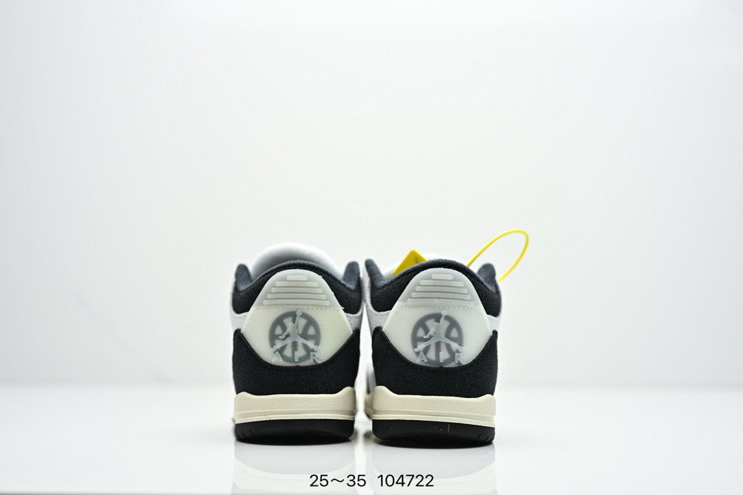 Joe 3" white, black, cream"