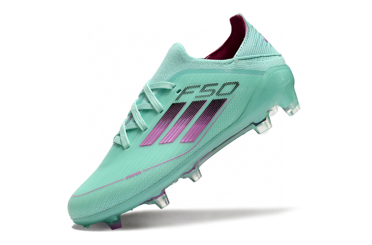 Adidas F50 knitted waterproof football shoes" Turquoise"
