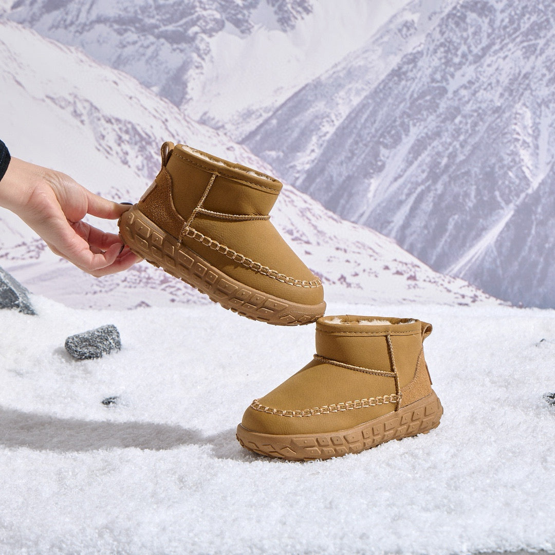 U-GG tire bottom snow boots" camel"