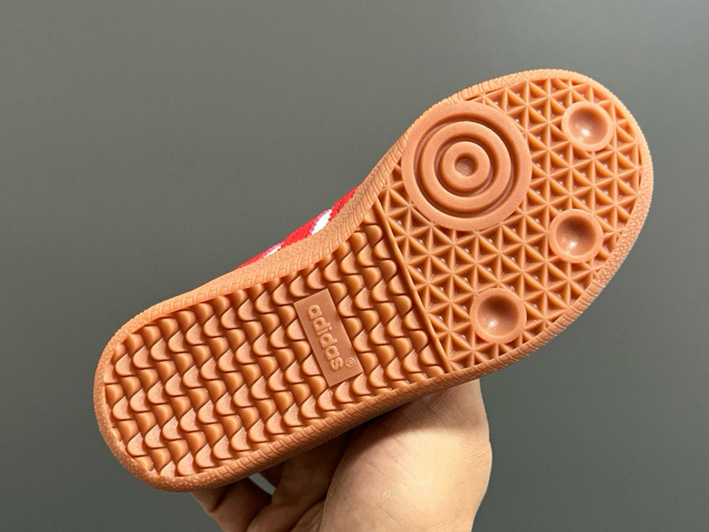 Adidas Samba Velcro Sneakers" white, red"