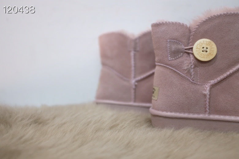 UGG mahogany buckle children's snow boots"  pink"