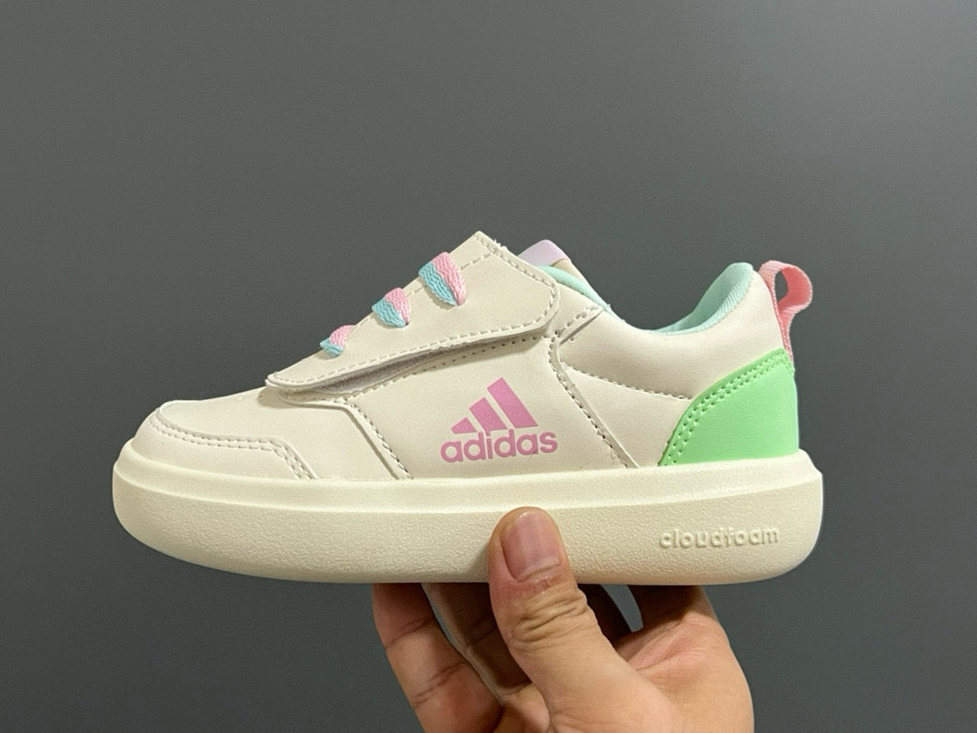Adidas Little Dragon joint Velcro children's shoes" cream"