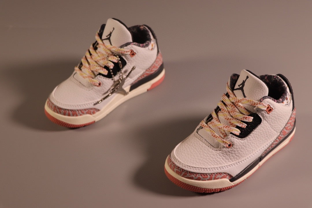 Jordan AJ3 children's shoes" white, cream, pink"