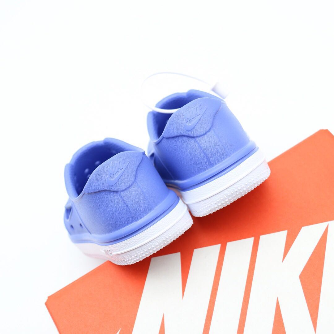 Nike Air Force Hole Shoes Beach Sandals" blue"