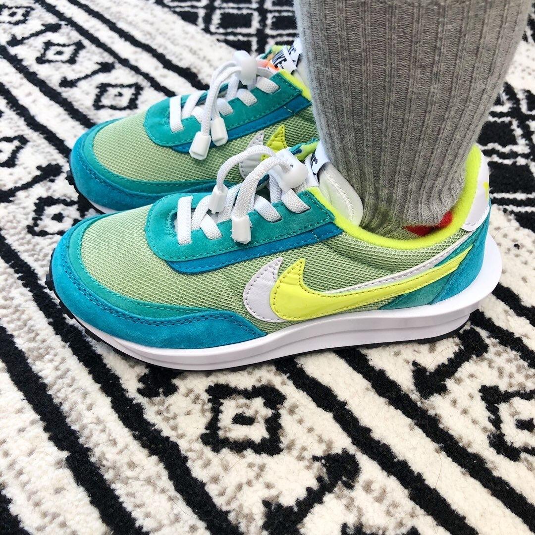 Nike Waffle Casual Jogging Shoes Deconstructed Double Hook