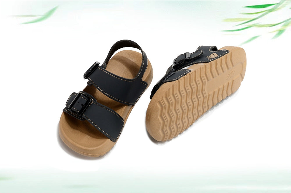 G version of Birkenstock Velcro sandals for children" black"