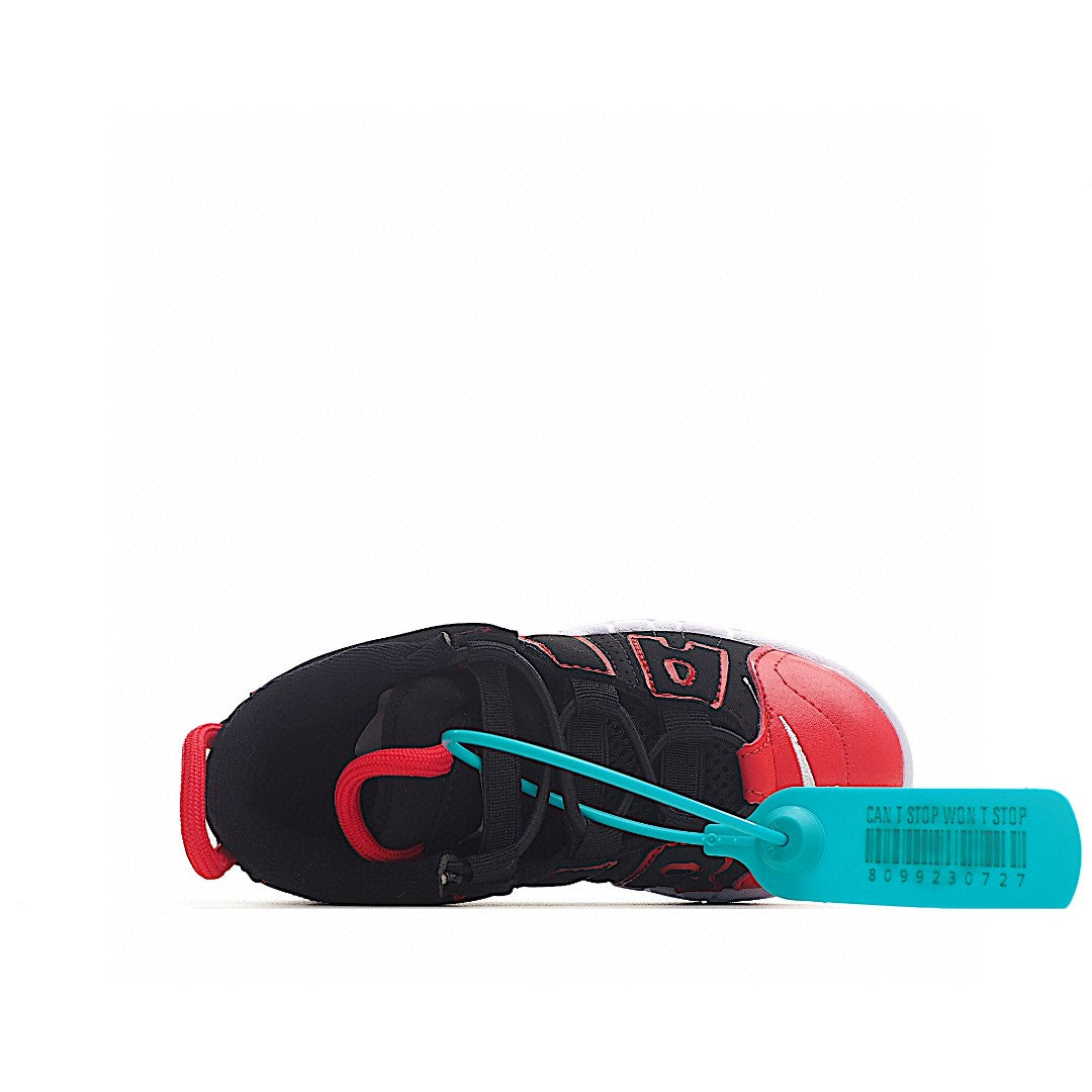 Pippen basketball shoes" black, red"