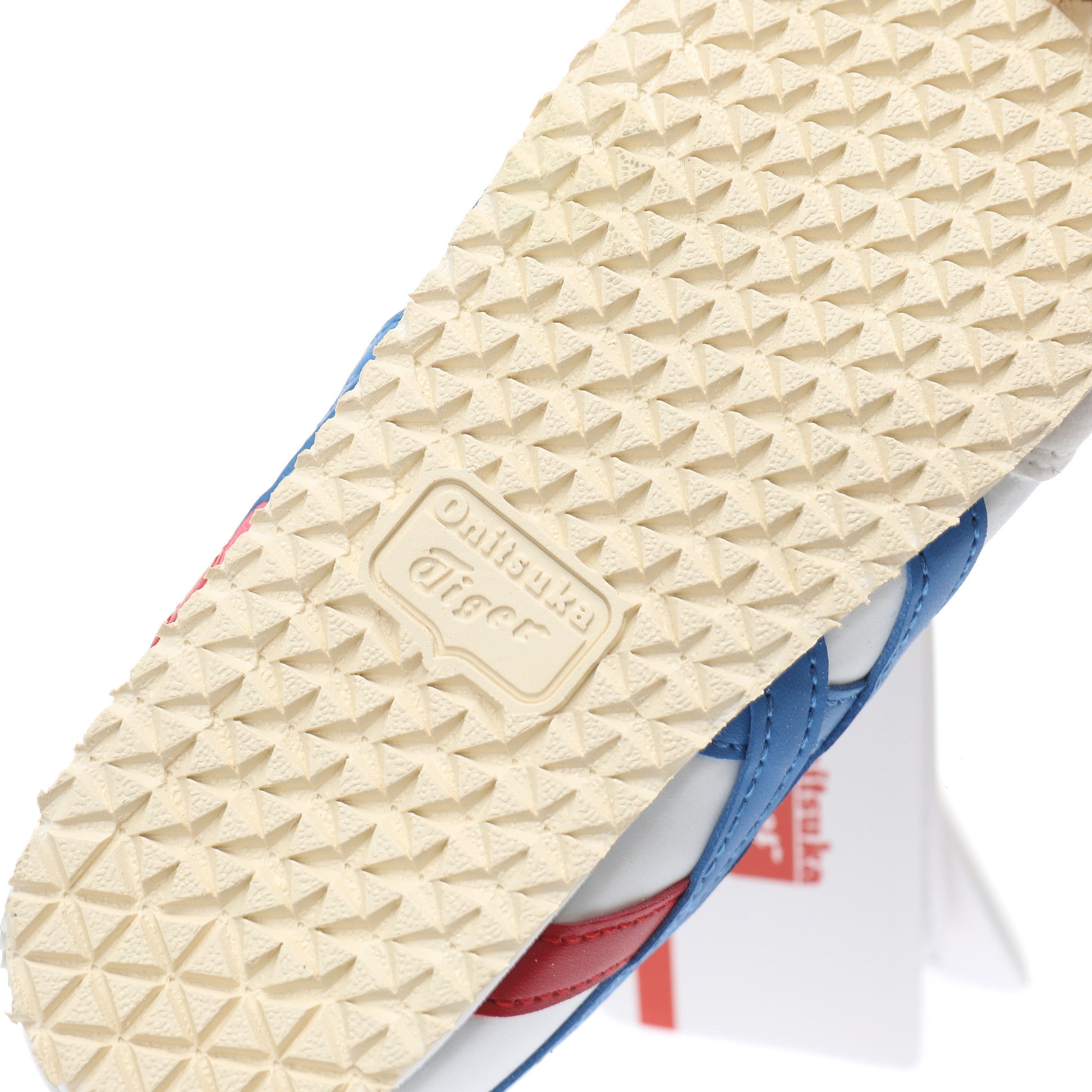 Asics Tiger" white, blue, red"