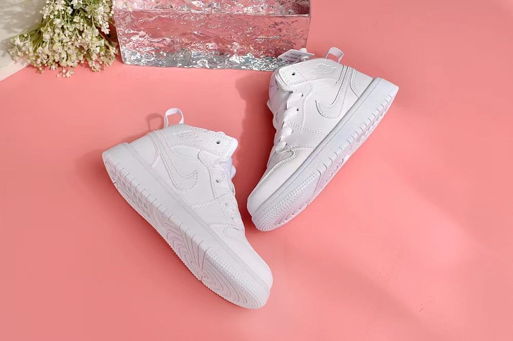 Jordan AJ1 children's shoes" white"