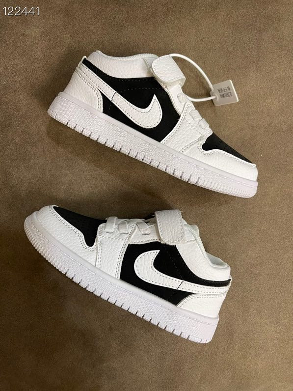 AIR JORDAN 1 low-top Velcro" white, black"
