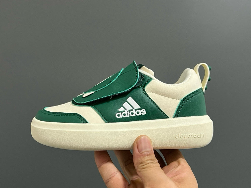 Adidas Little Dragon joint Velcro children's shoes" cream, green"