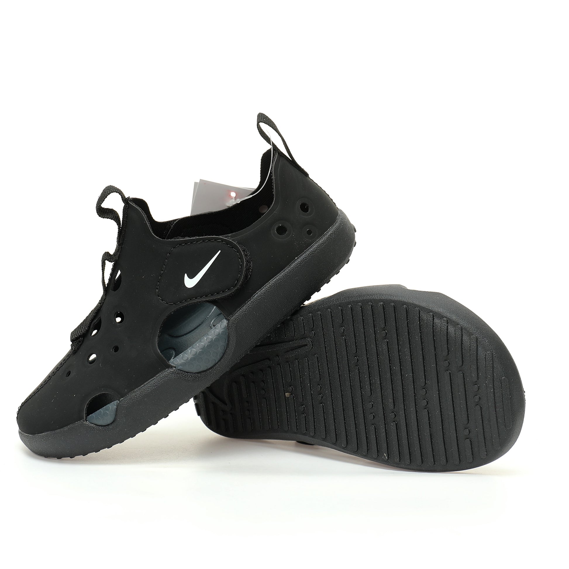 NK new SUNRAY PROTECT 4th generation children's beach hollow sandals" Black"