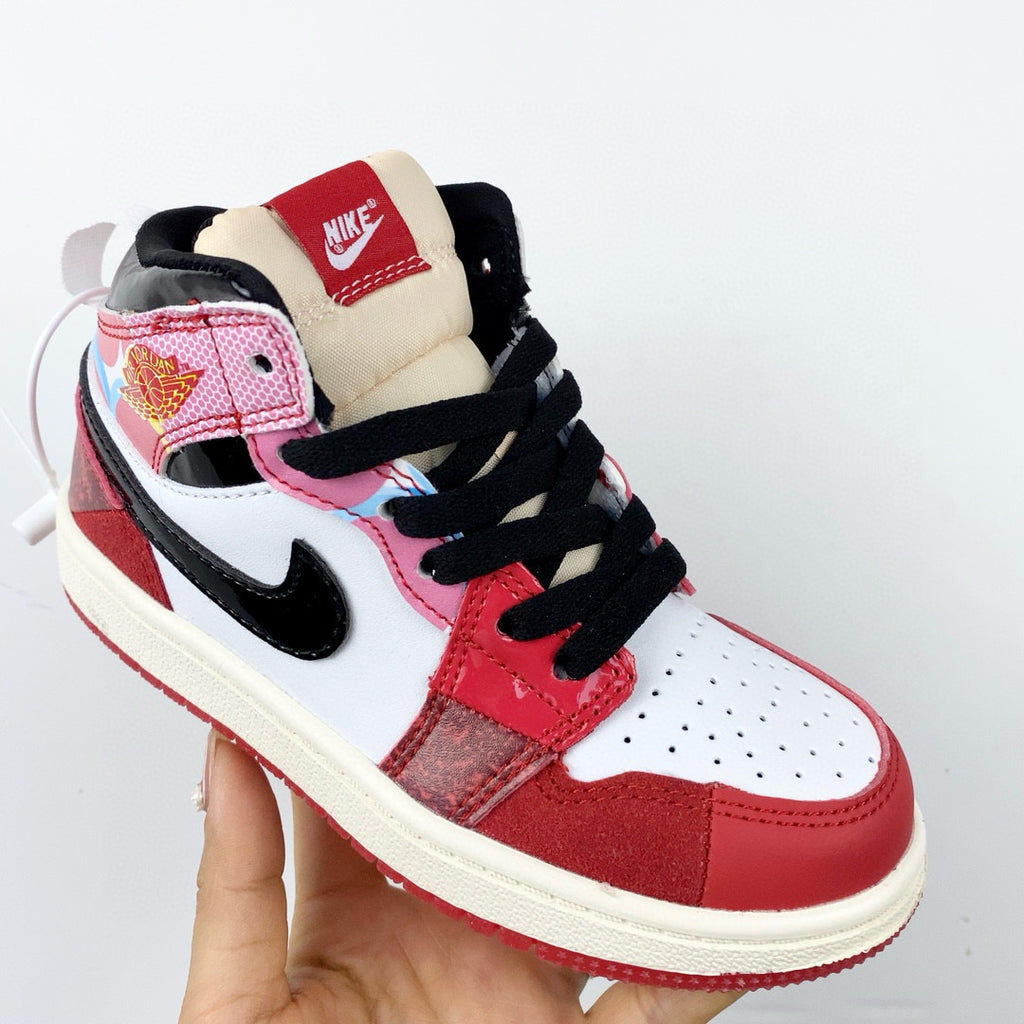 Joe 1 high top stitching" white, red"