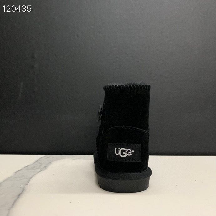 UGG mahogany buckle children's snow boots" black"