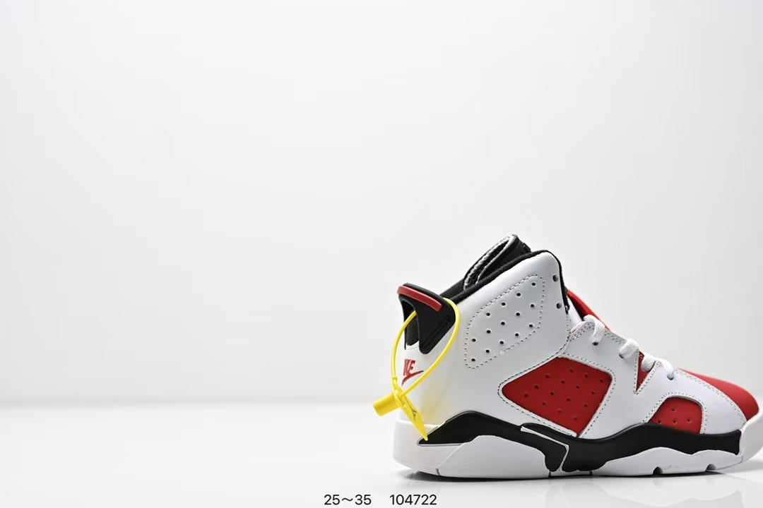 Joe 6 split leather children's shoes"white, red"