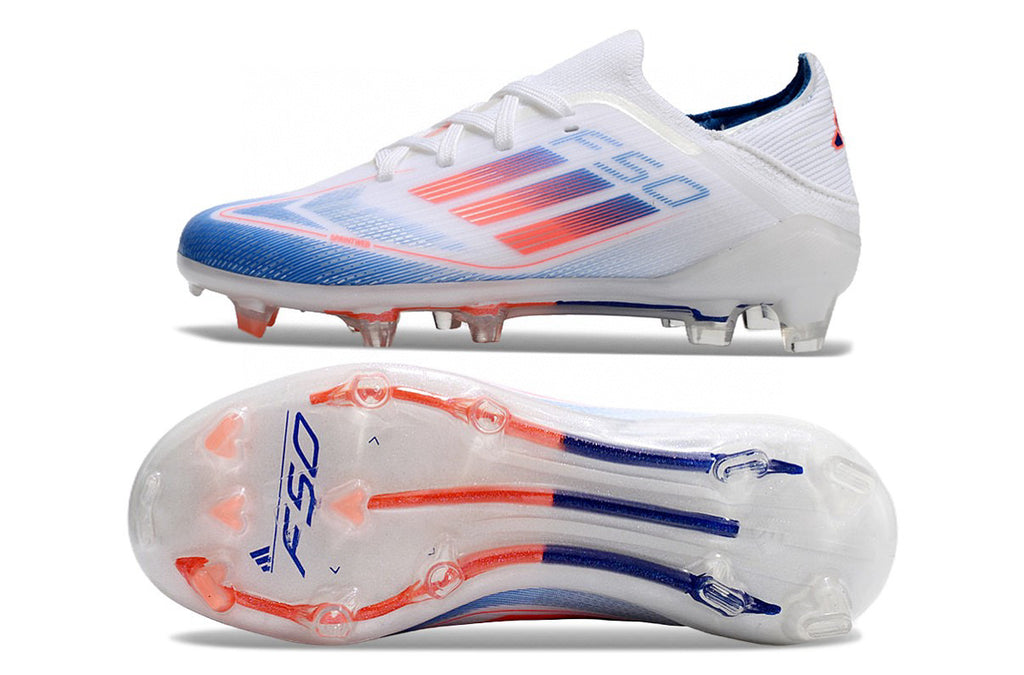 Adidas F50 knitted waterproof football shoes" white"