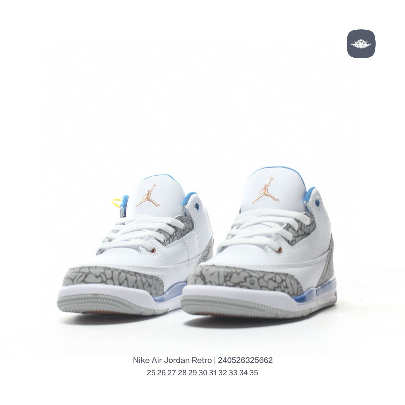 Joe 3" white, blue"