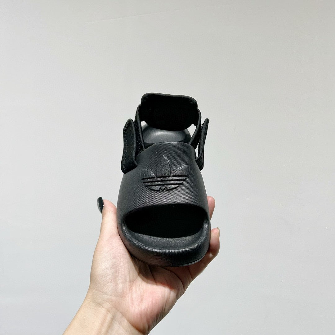 Adidas clover soft thick sole detachable two-wear children's sandals" black"