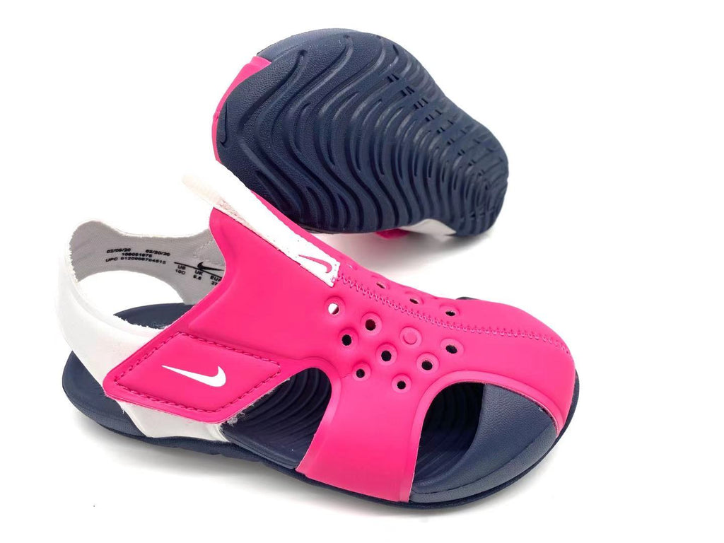 Nike Crocs "bright fuchsia, navy"